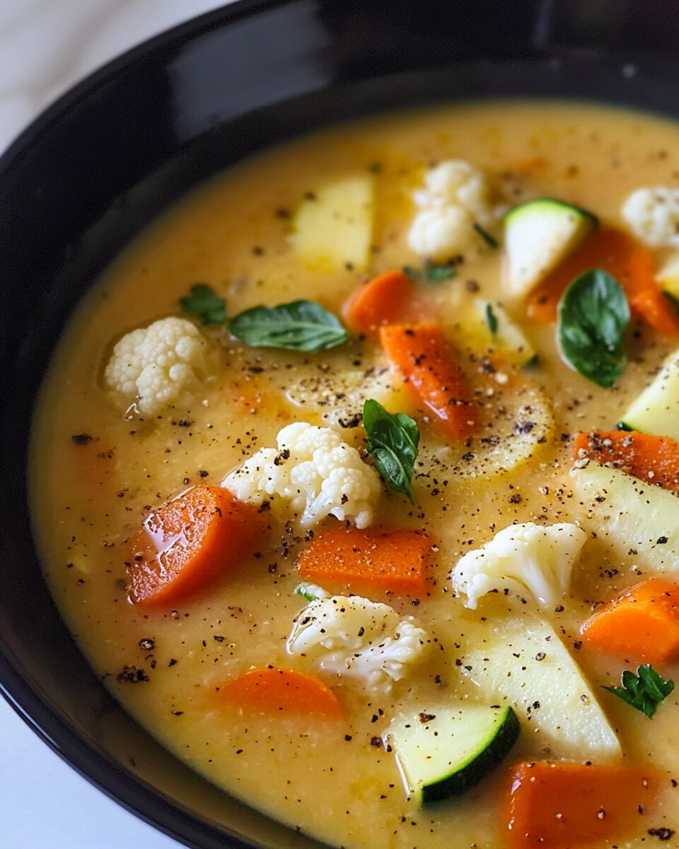 Creamy Roasted Veggie Soup