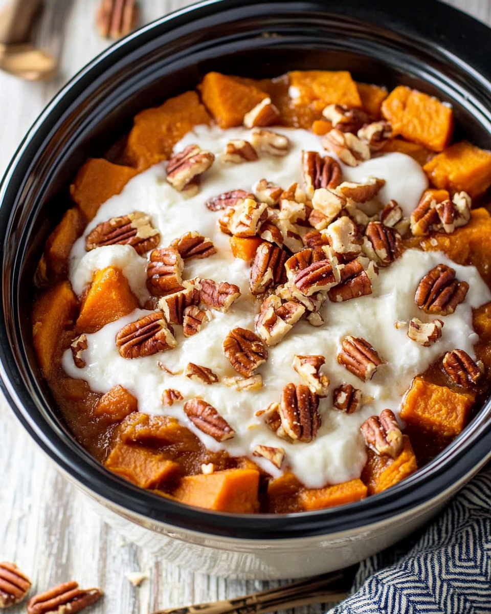 Crockpot Sweet Potato Casserole