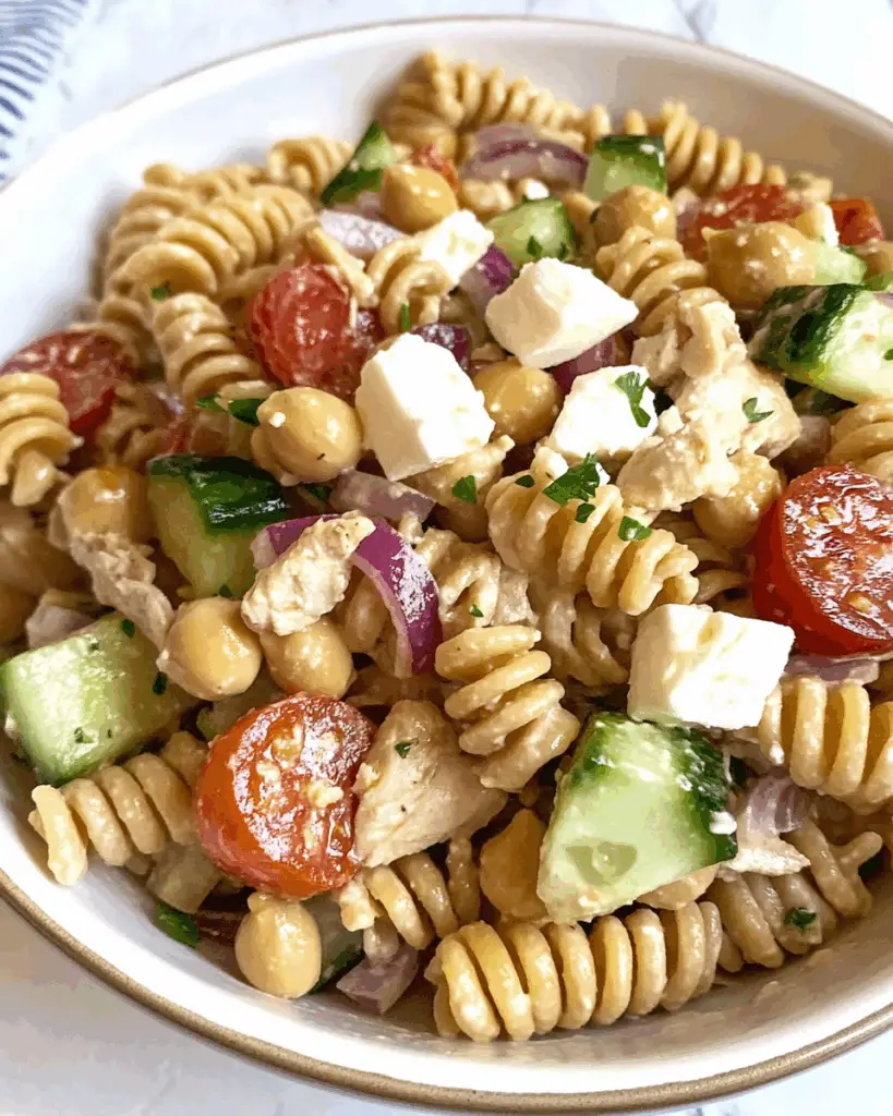 Easy High Protein Pasta Salad