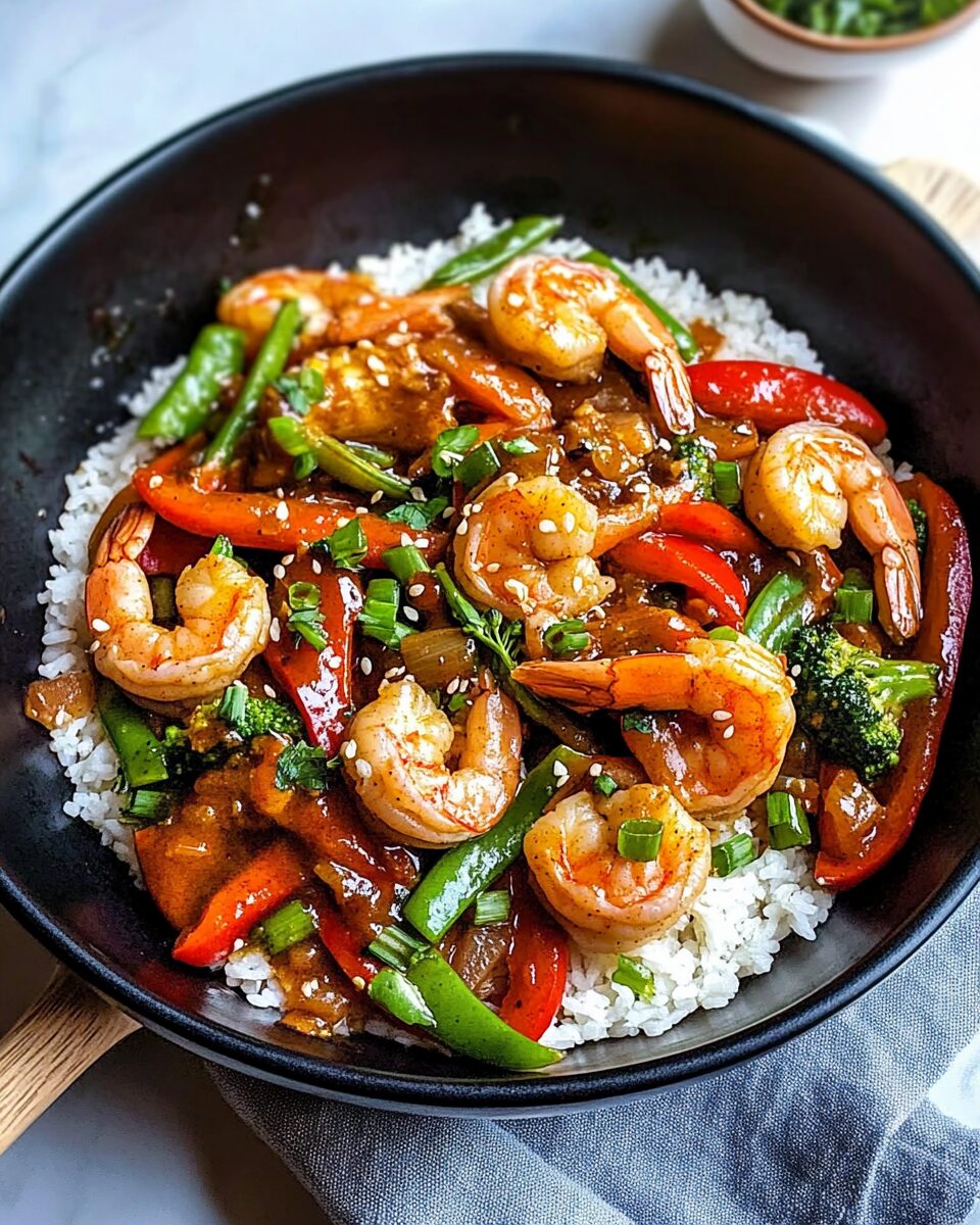 Garlic Ginger Shrimp Stir-Fry