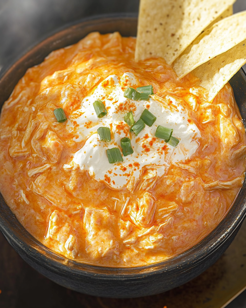 Greek Yogurt Buffalo Chicken Dip