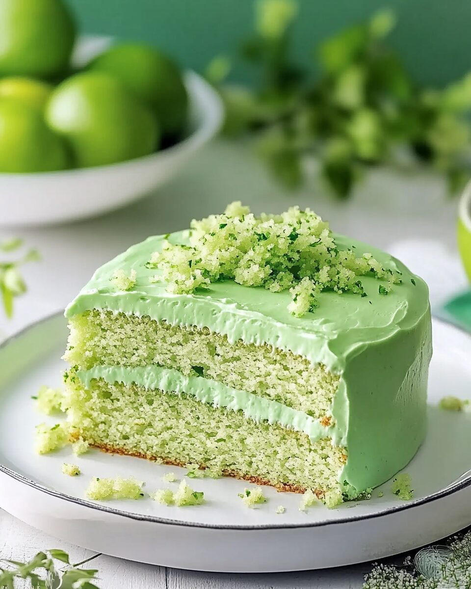 Lime Green Velvet Cake
