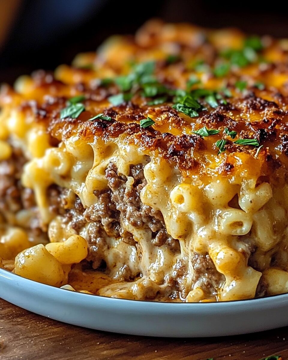 Mac and Cheese Meatloaf Casserole