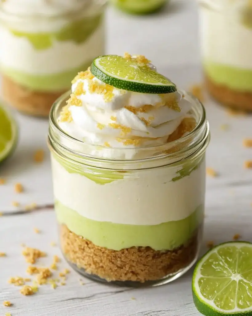 No-Bake Key Lime Cheesecake Jars