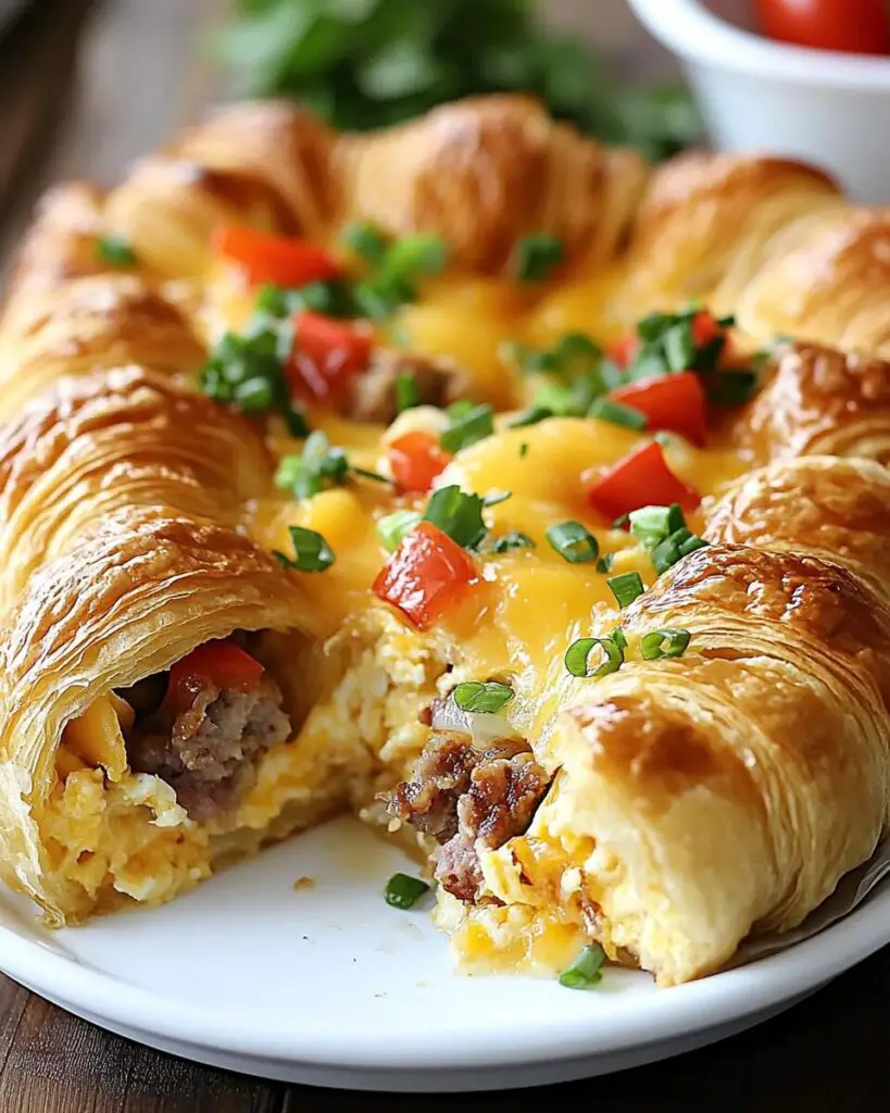 Overnight Croissant Breakfast Casserole