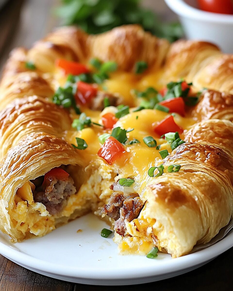 Overnight Croissant Breakfast Casserole