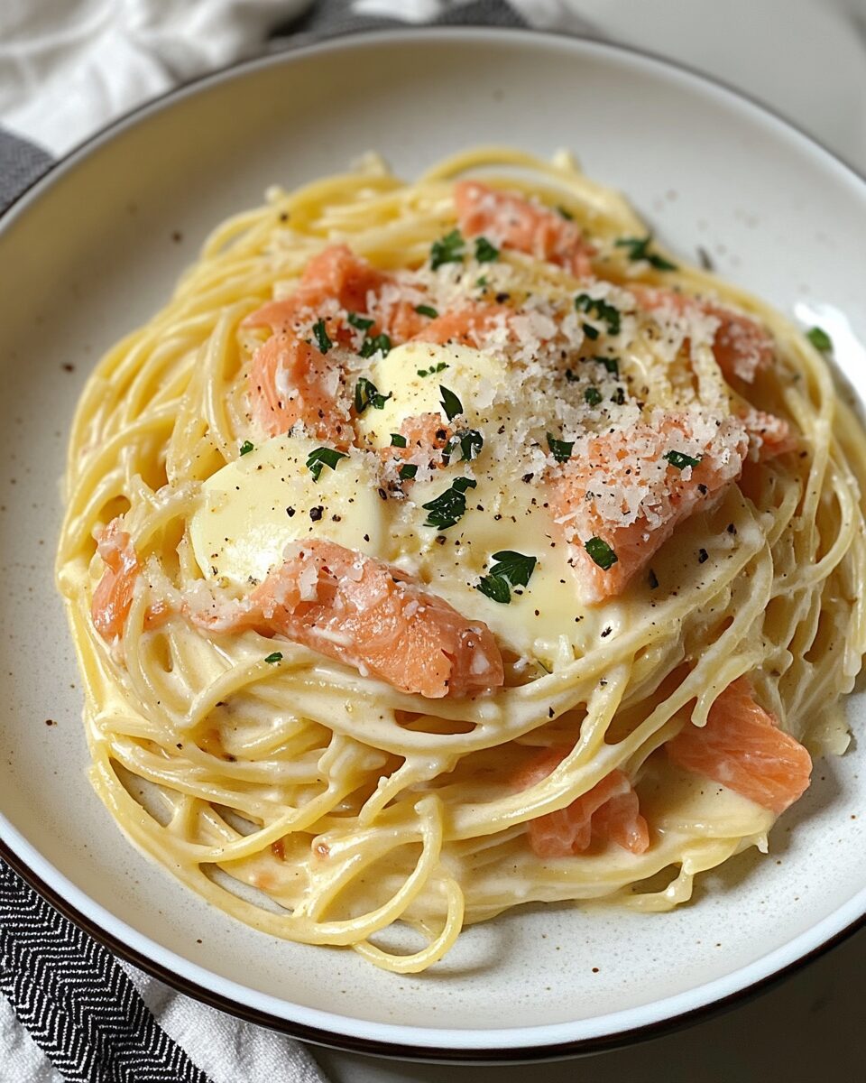 Smoked Salmon Carbonara