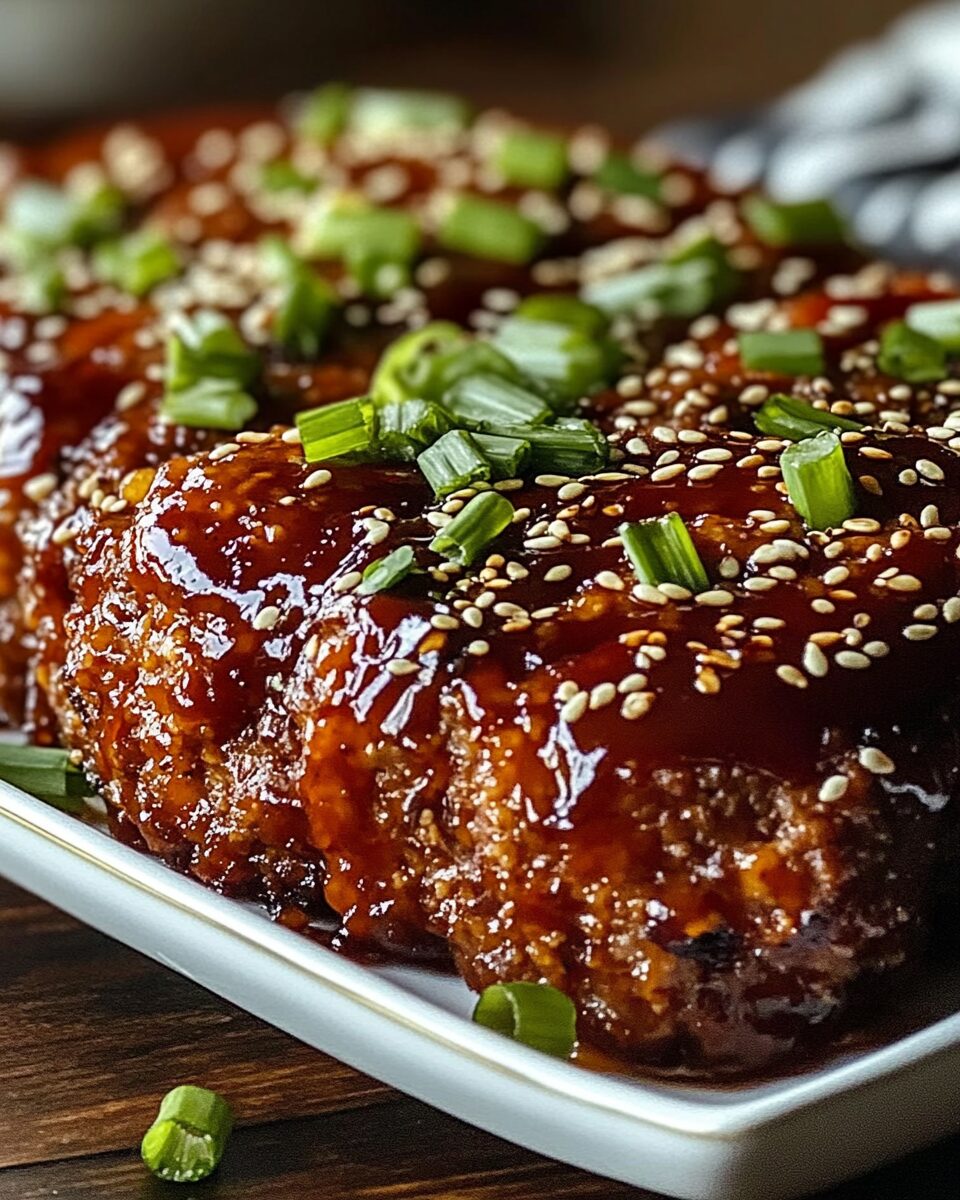 Sweet & Spicy Korean BBQ Meatloaf