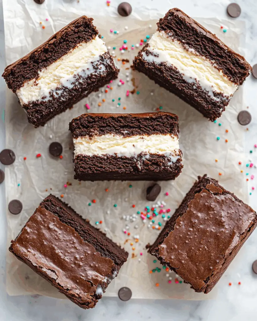 Brownie Ice Cream Sandwiches