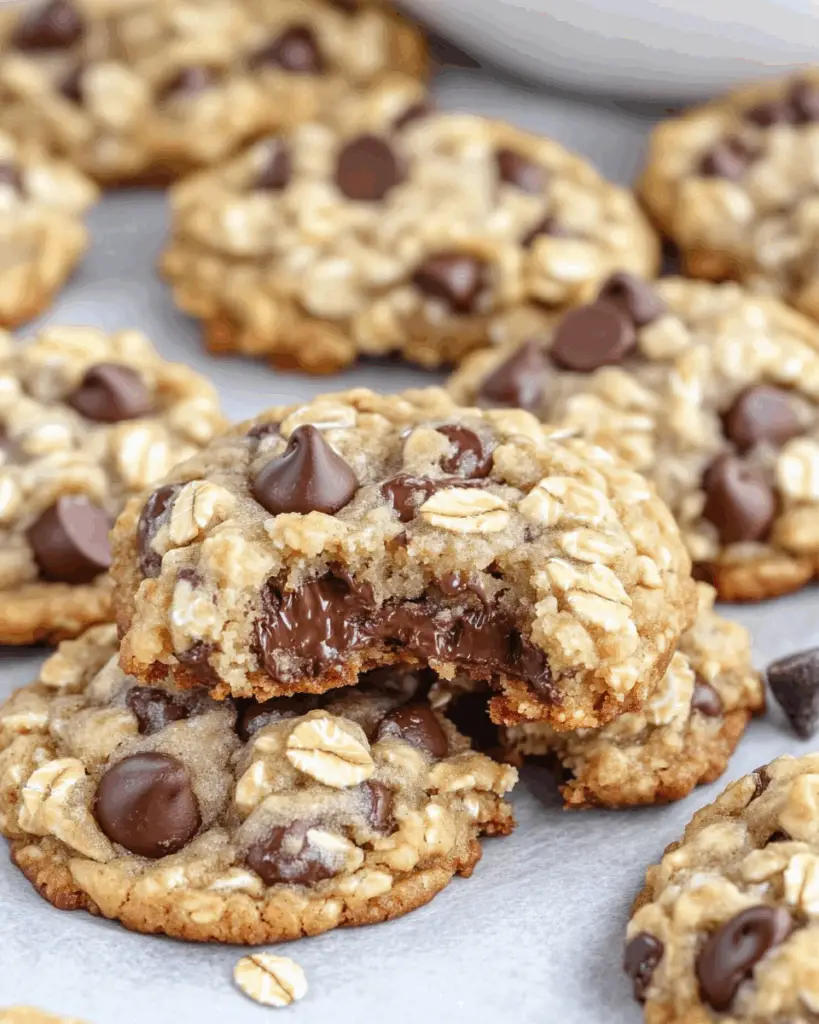 Chewy Oatmeal Chocolate Chip Cookies