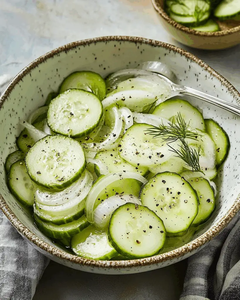 Easy Cucumber Vinegar Salad