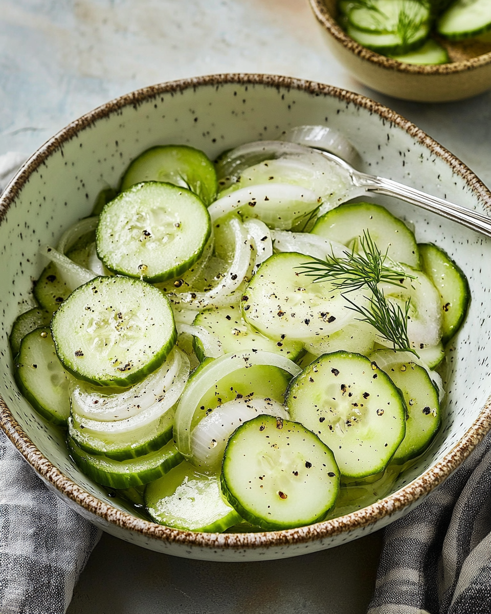 Easy Cucumber Vinegar Salad