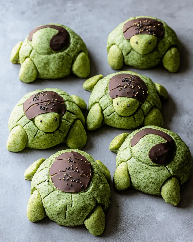 Matcha Milk Bread Turtles