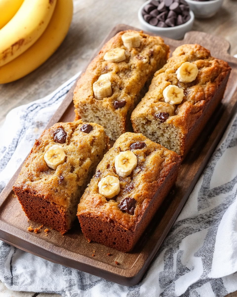 Mini Banana Bread Loaves