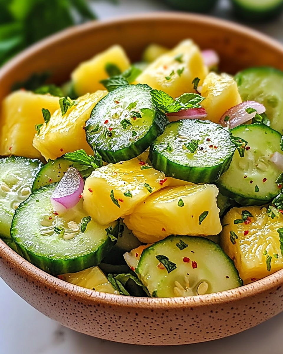 Pineapple Cucumber Salad