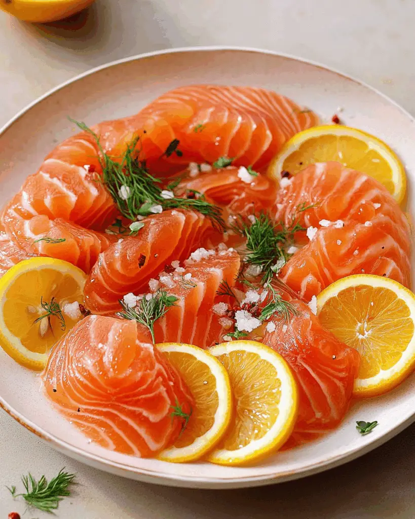 Salmon Crudo with Citrus and Herbs