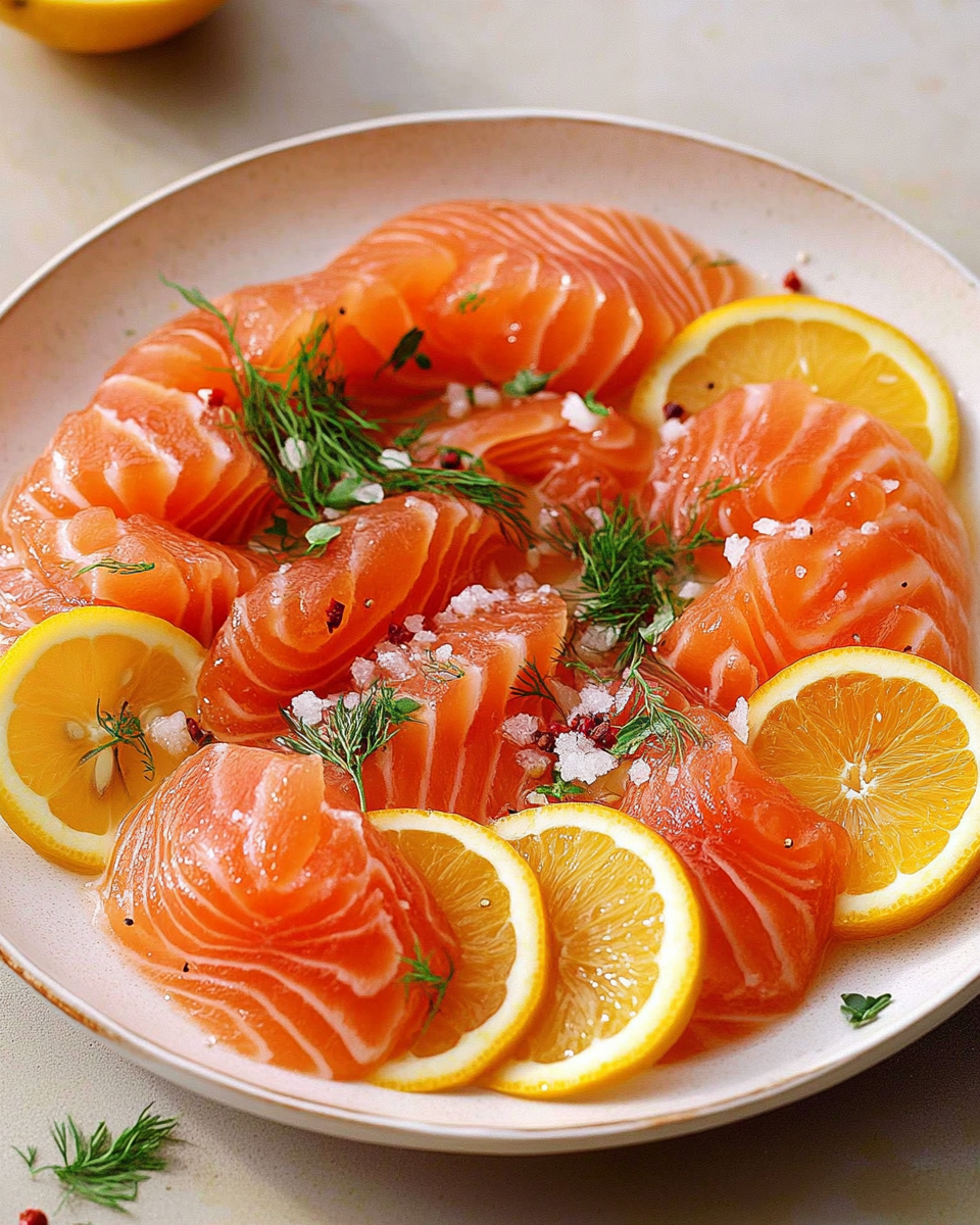 Salmon Crudo with Citrus and Herbs
