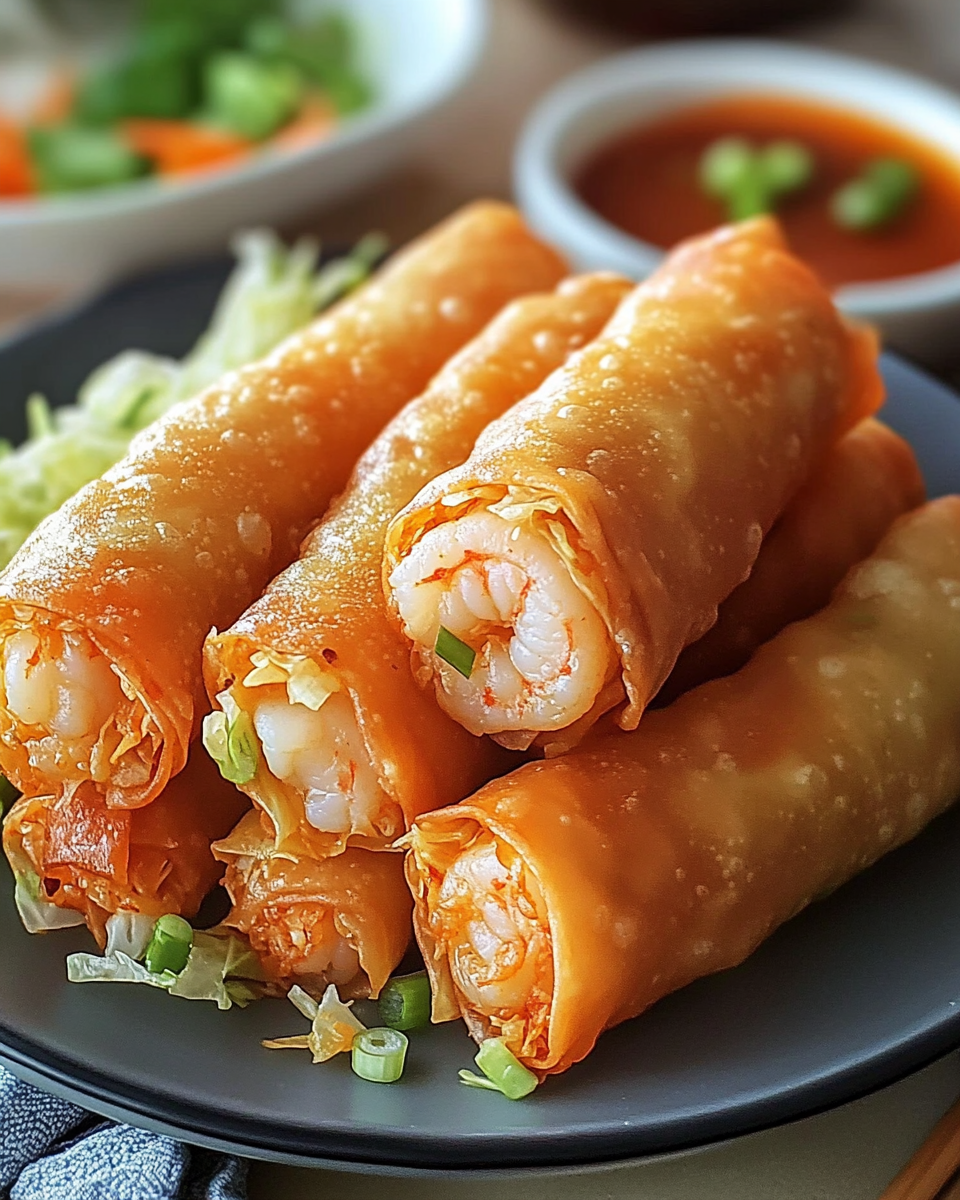 Shrimp and Cabbage Egg Rolls