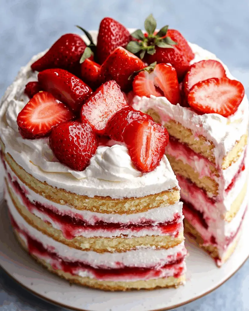 Strawberry Shortcake Layer Cake