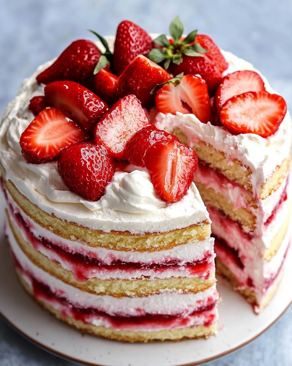 Strawberry Shortcake Layer Cake