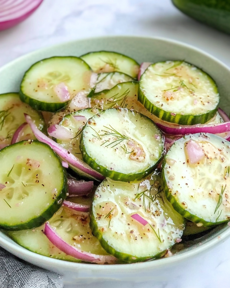 Apple Cider Vinegar Cucumber Salad