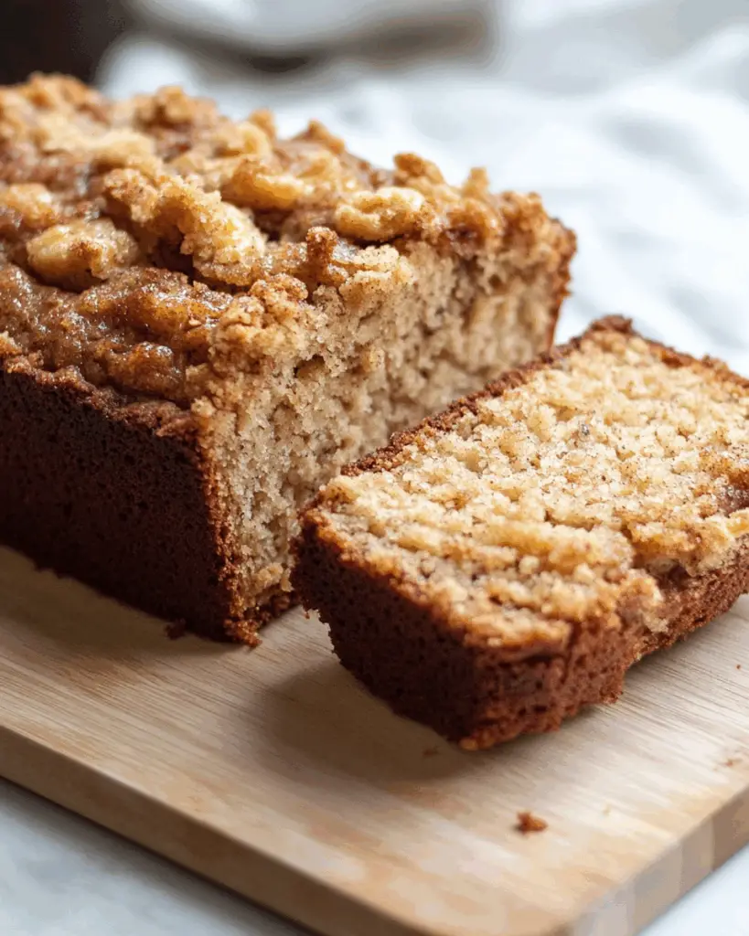Banana Bread with Streusel Topping