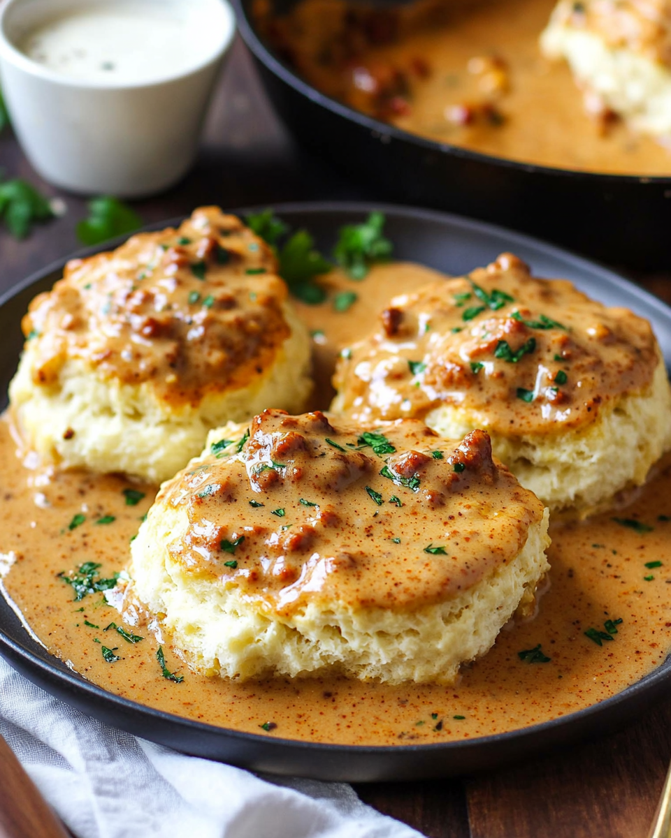 Biscuits and Chorizo Gravy