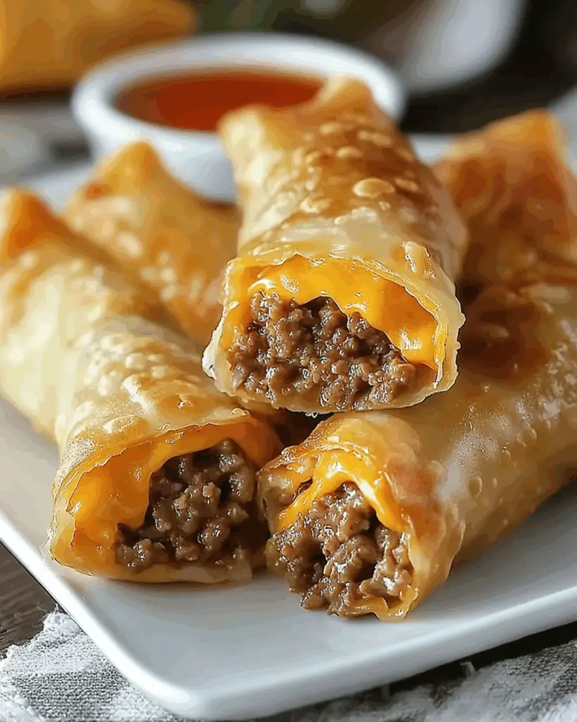Cheeseburger Eggrolls
