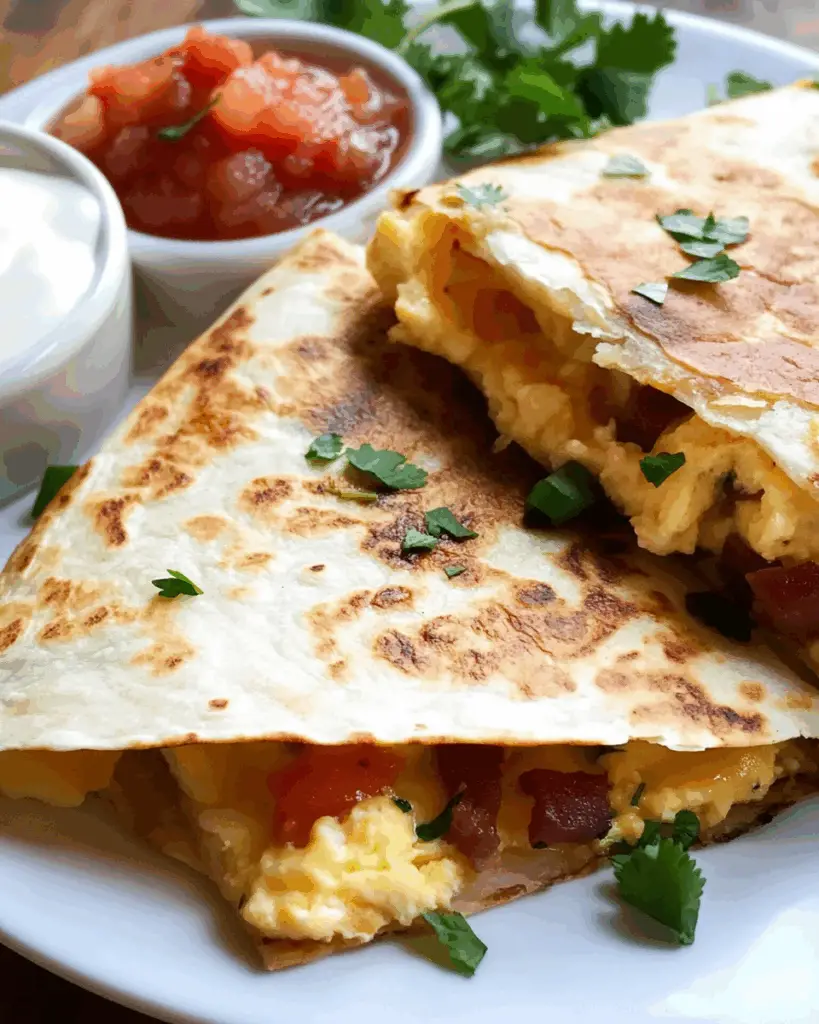 Cheesy Breakfast Quesadillas