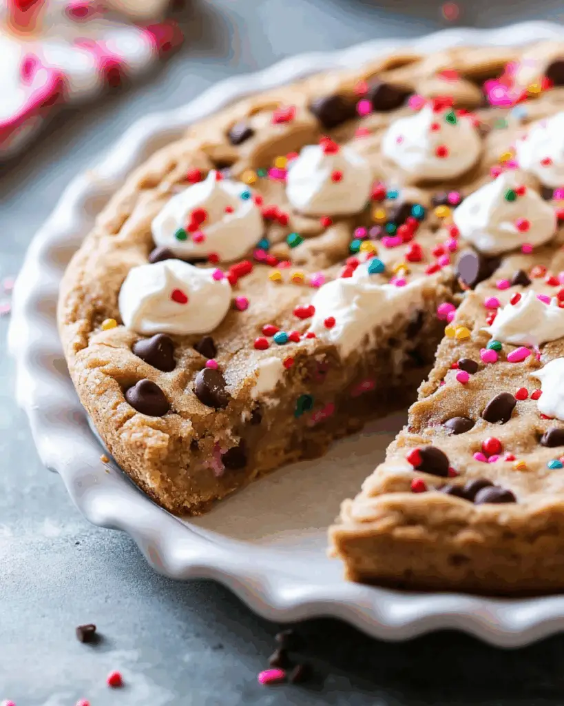 Chocolate Chip Funfetti Cookie Cake