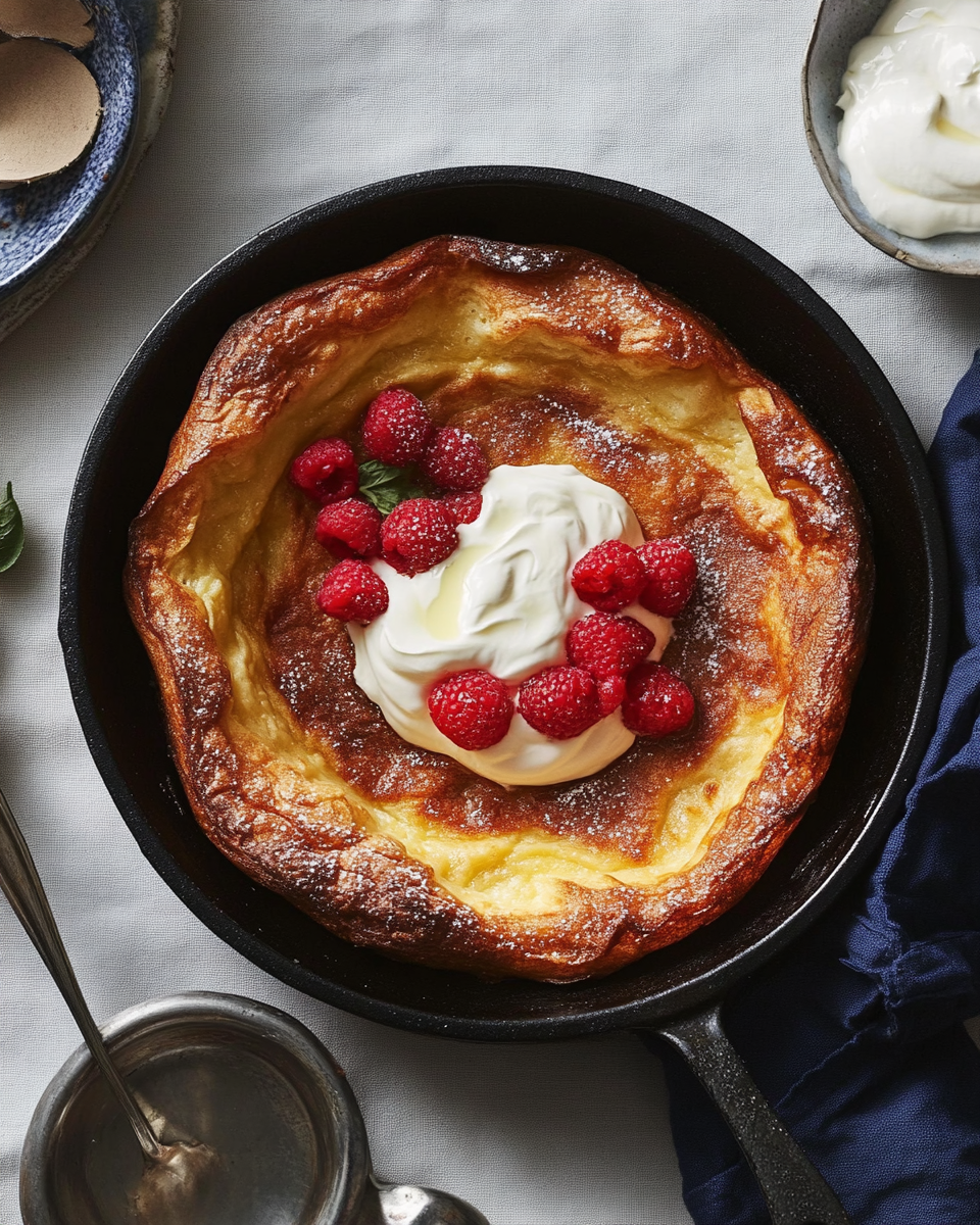 Dutch Baby with Maple Whipped Cream