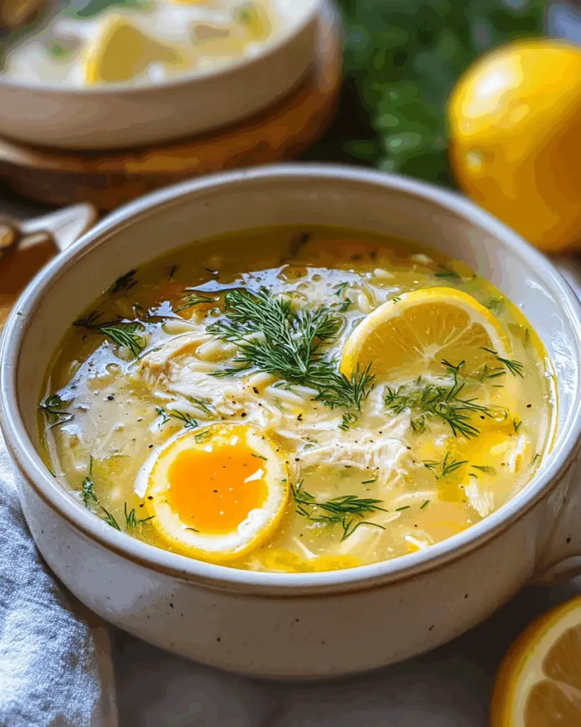 Easy Greek Lemon Chicken Soup