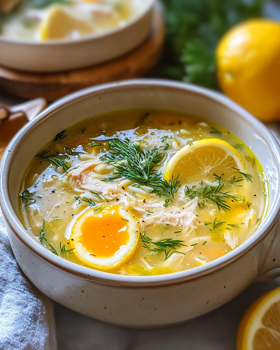 Easy Greek Lemon Chicken Soup