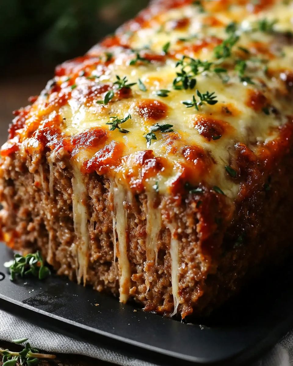 Golden Parmesan Crusted Meatloaf
