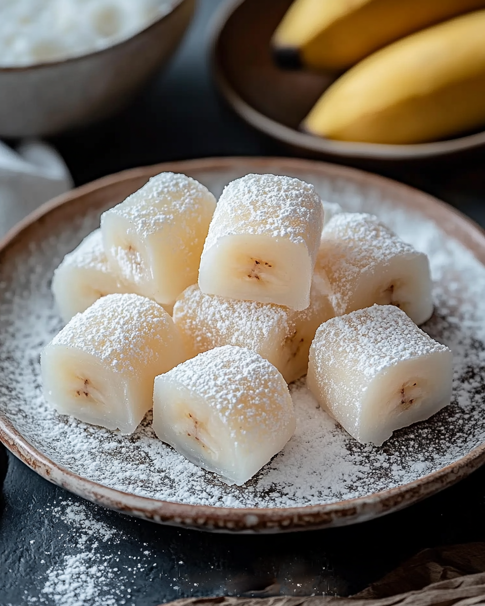 Hong Kong Banana Mochi Rolls