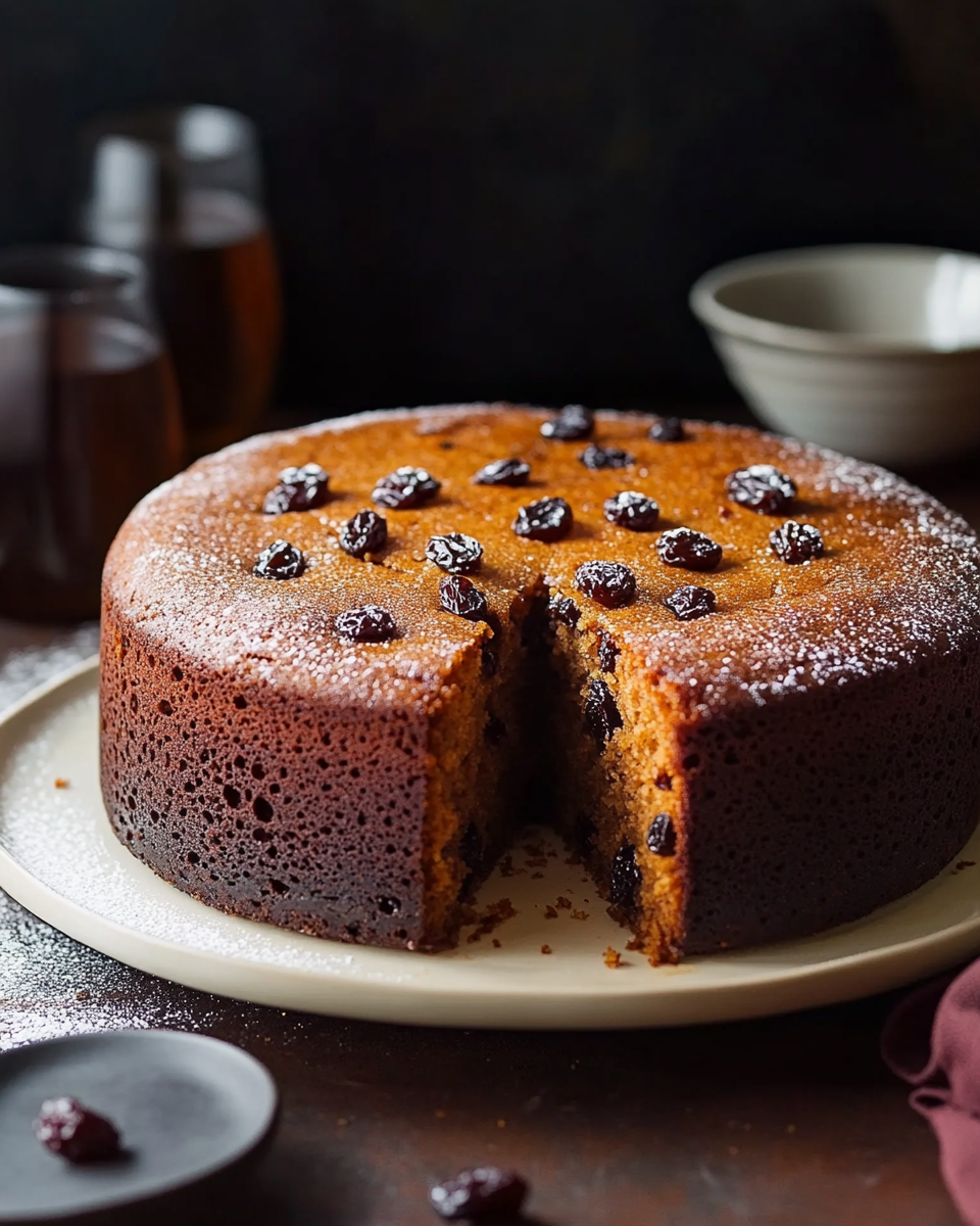 Jamaican Rum Raisin Cake