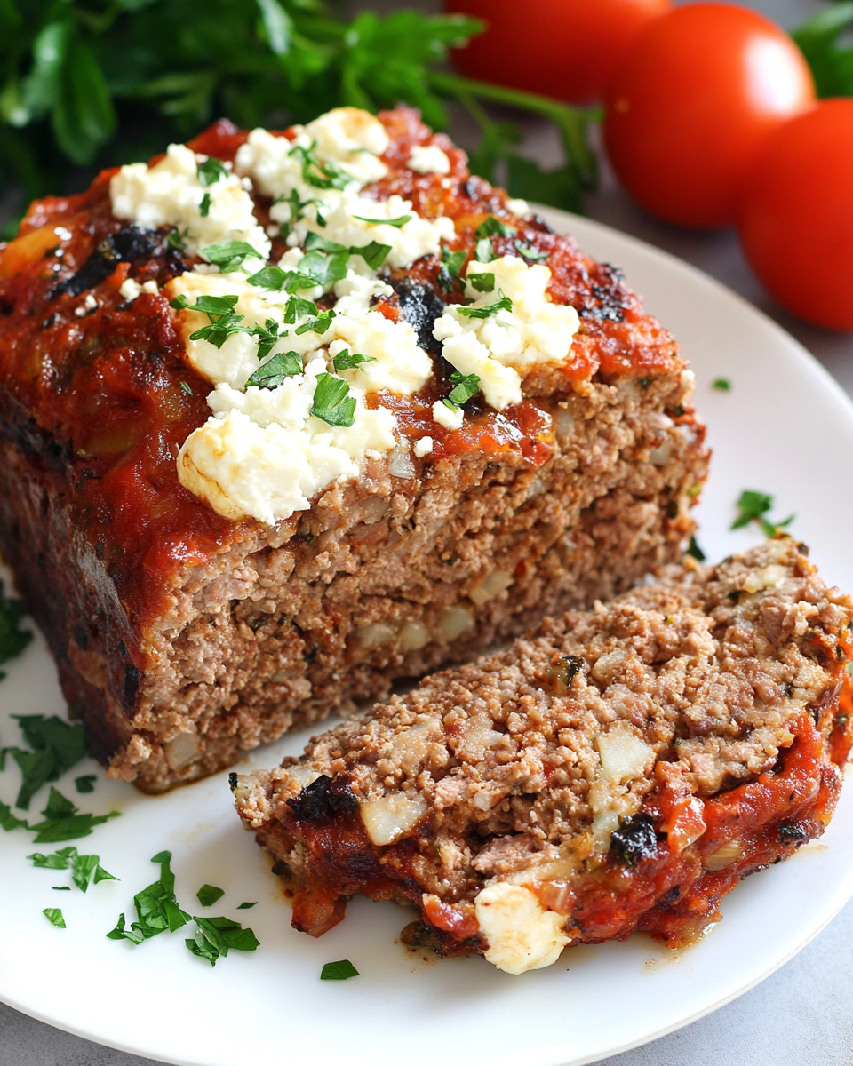 Lamb Meatloaf with Feta