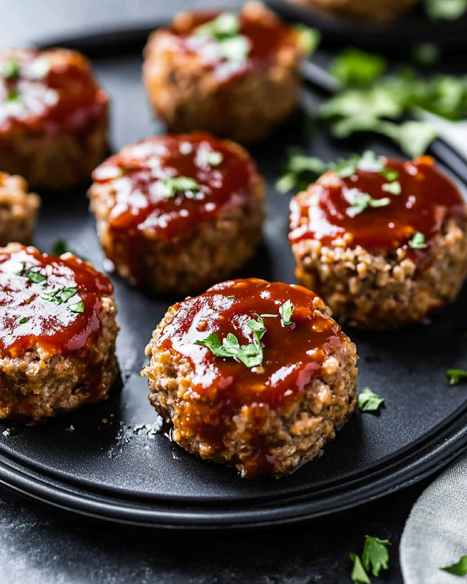 Mini BBQ Turkey Meatloaf