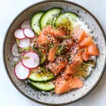 Miso Soy Salmon Sashimi Bowl
