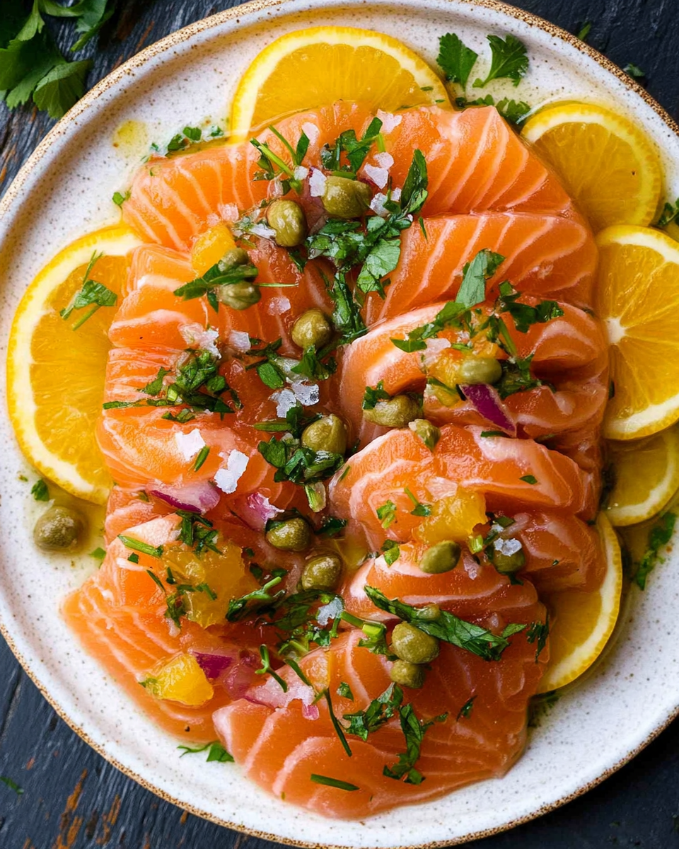 Salmon Crudo with Citrus and Herbs