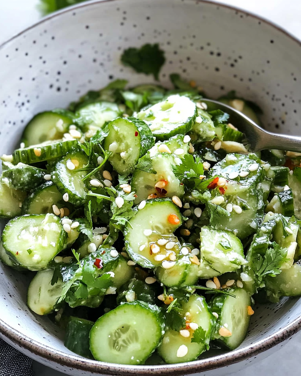 Smashed Cucumber Salad