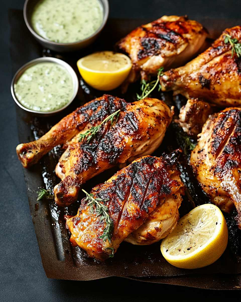 Spatchcocked Grilled Chicken