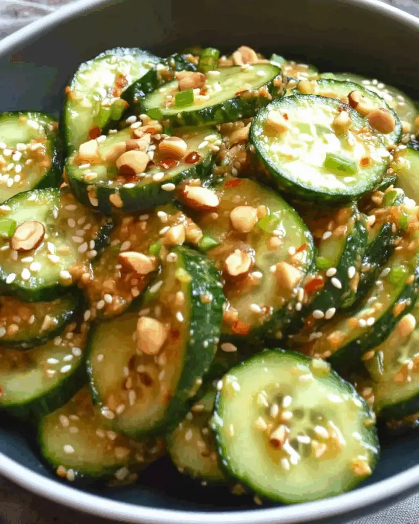 Spicy Peanut Cucumbers