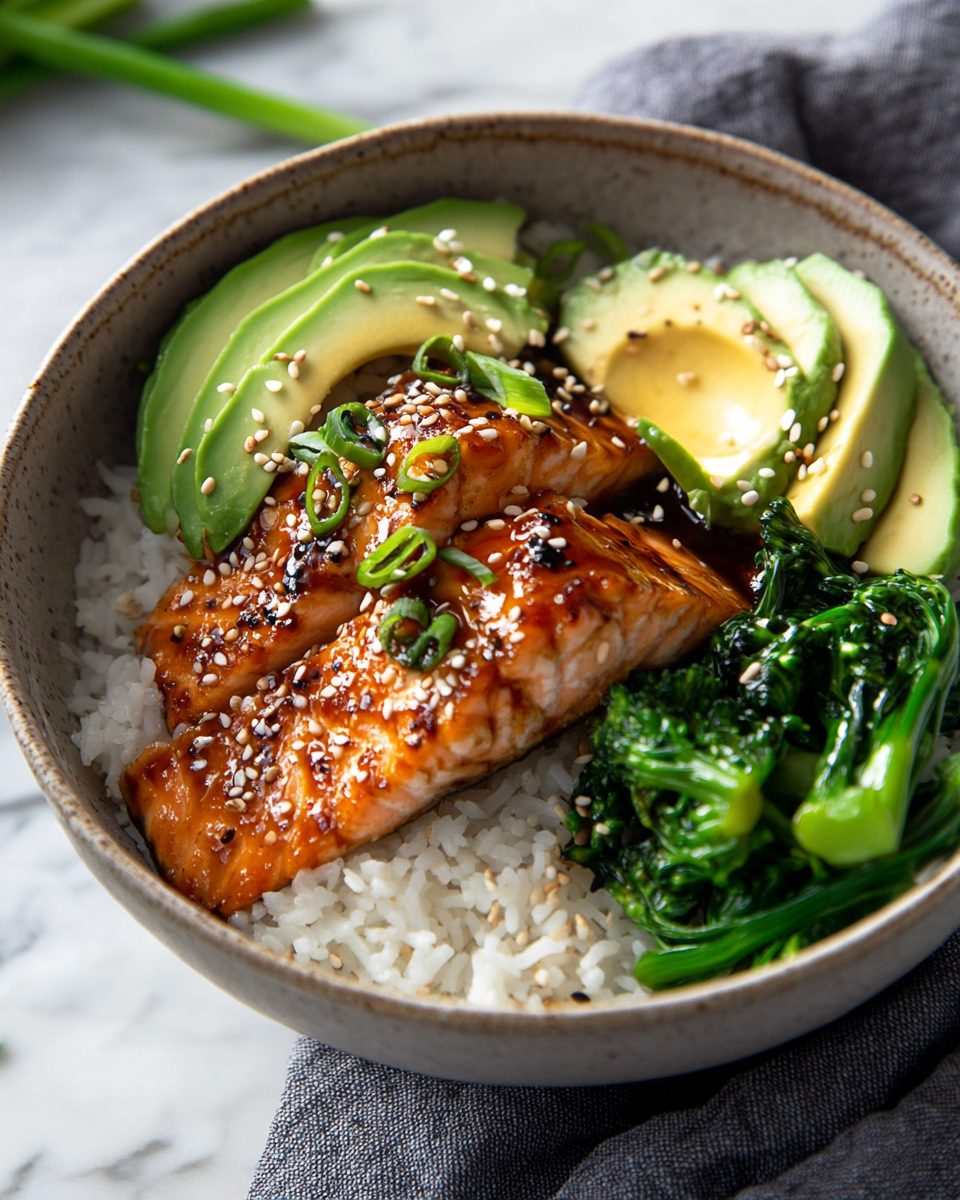 Teriyaki Salmon Bowls