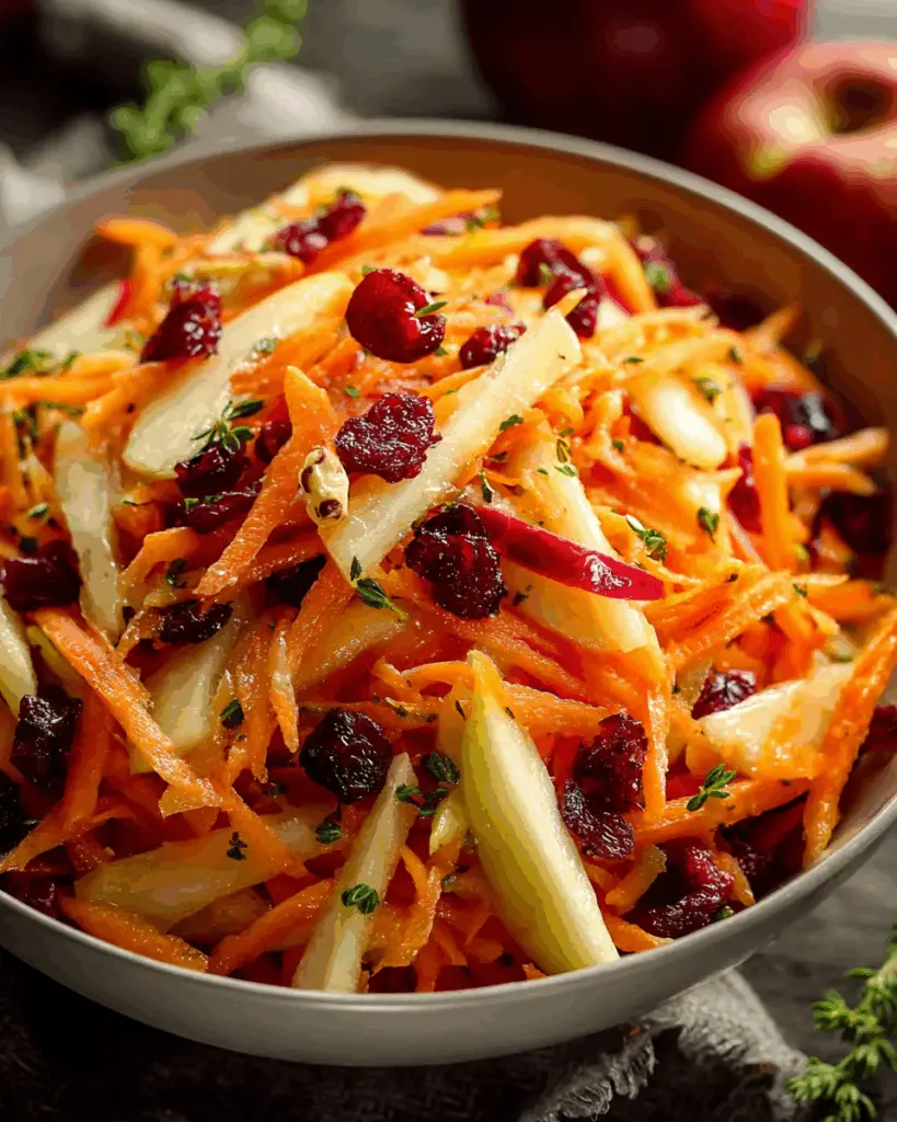 Apple Cranberry Carrot Salad