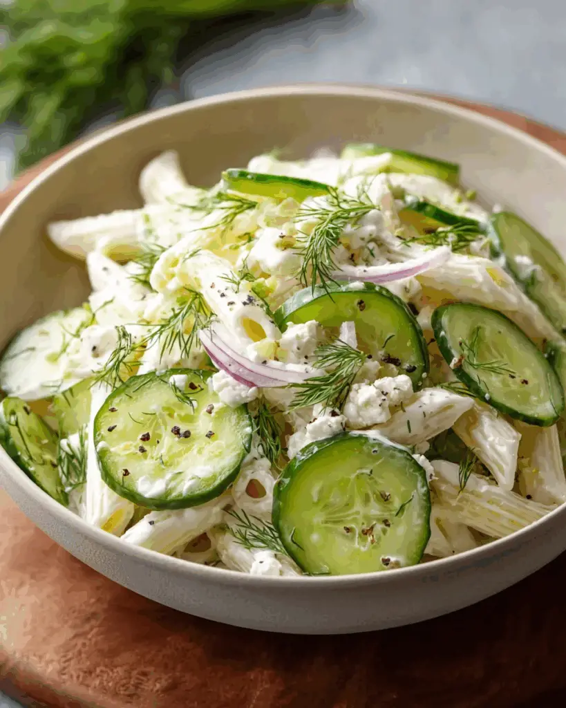 Cucumber Pasta Salad