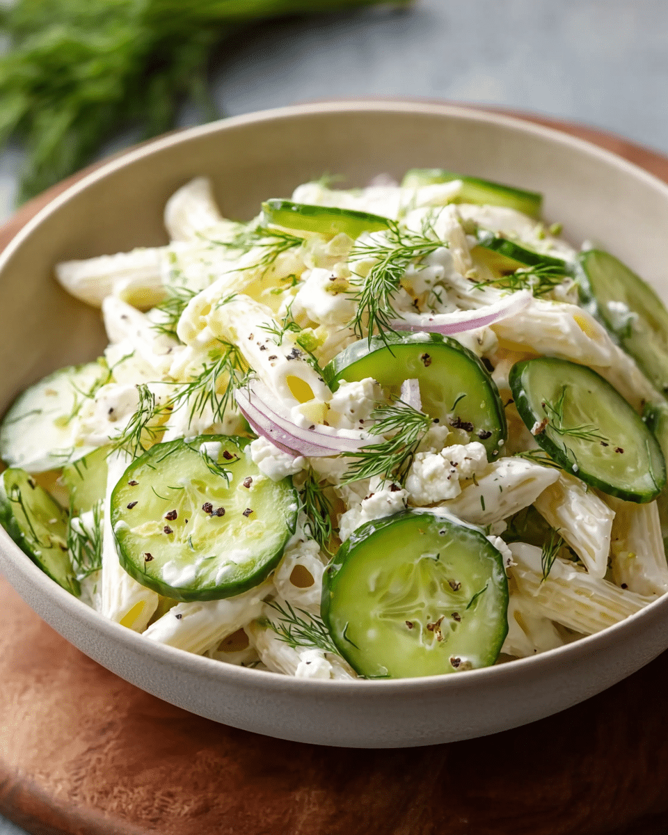 Cucumber Pasta Salad