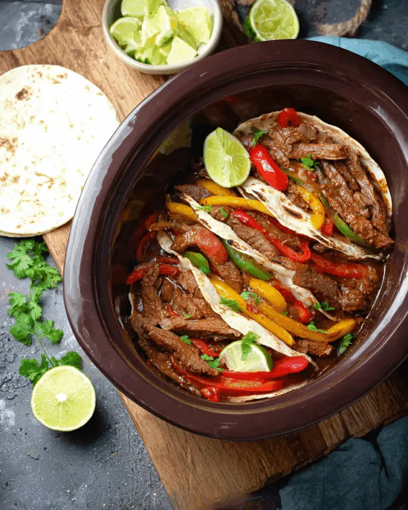 Slow Cooker Beef Fajitas