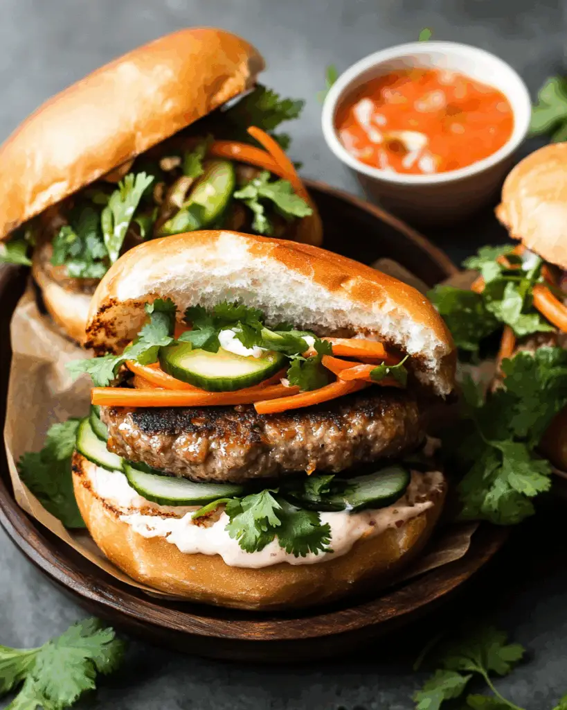 Banh Mi Pork Burgers