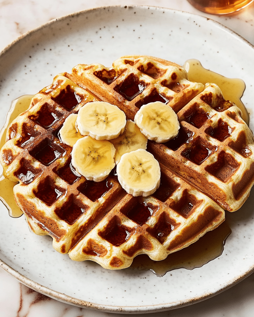 Banana Bread Waffles